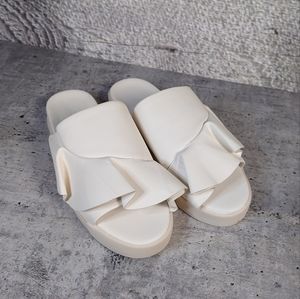 Mercedes Castillo White Slipper Sandals